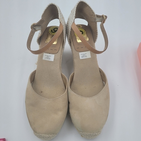 Kanna Laura espadrille wedge sandals suede and hemp size 9 new - Picture 9 of 16